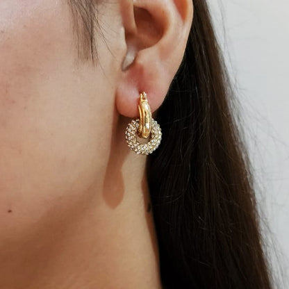 Grace diamond stone earings