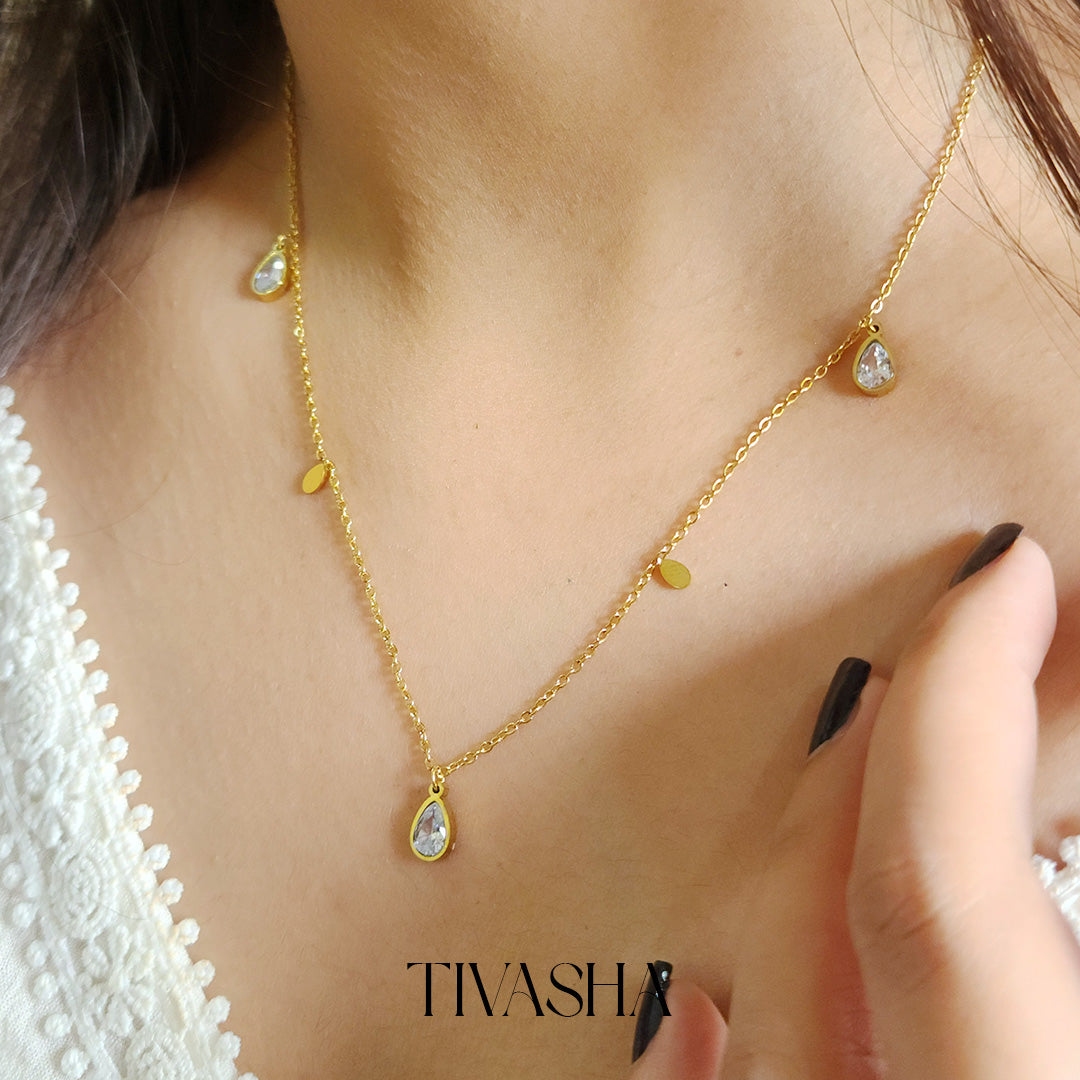 Lexien Necklace-Gold plated