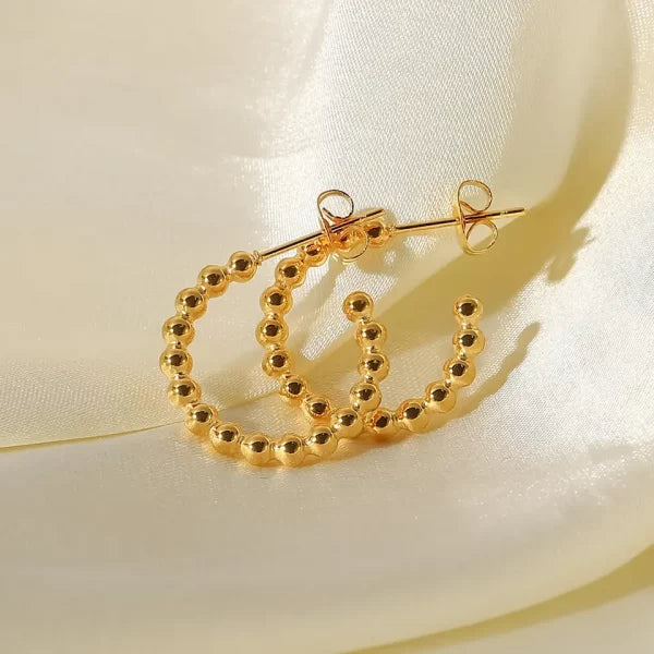 maya fredies hoops 18k gold plated