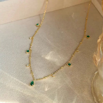 green Emerald necklace