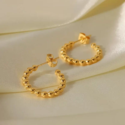 maya fredies hoops 18k gold plated